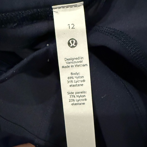 Lululemon All The Right Places HR , Blue, Sz 12 - Picture 4 of 5